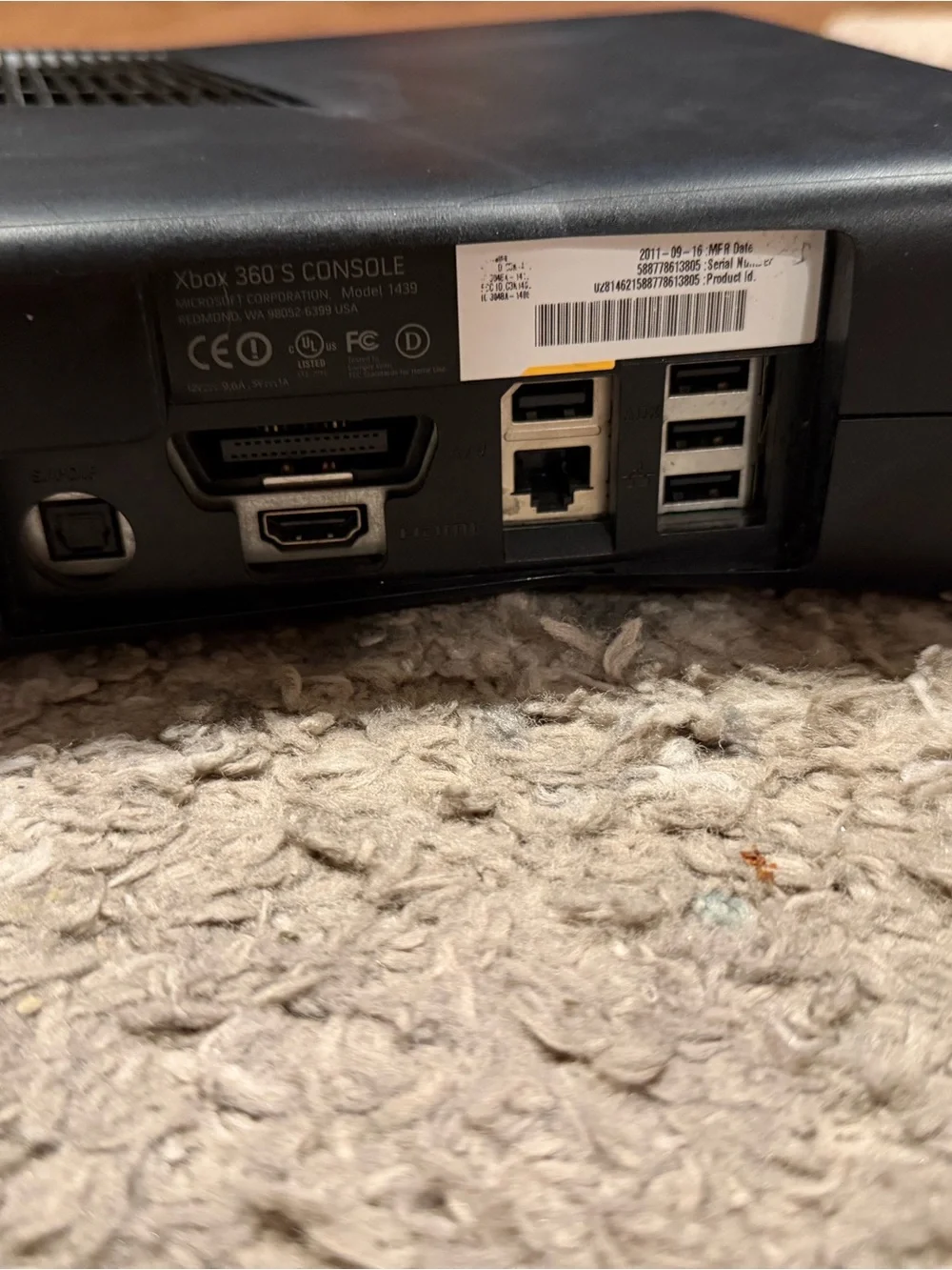 Microsoft Xbox 360 Console without wiring